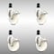 Service Caster 4 Inch 316SS Nylon Wheel Swivel 1-5/8 Inch Expanding Stem Caster Set Lock Brake SCC-SS316TTLEX20S414-NYS-158-4 - alternate 1